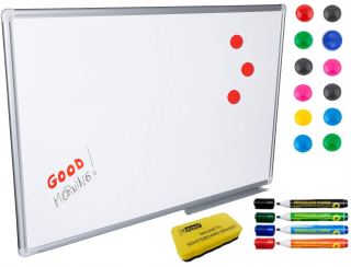 Biela magnetická tabuľa stierateľná za sucha 90x60